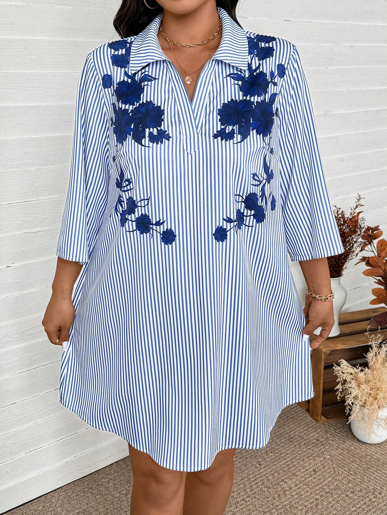 Jennie™ – Damskjortklänning med ränder