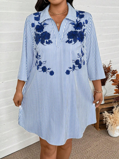 Jennie™ – Damskjortklänning med ränder