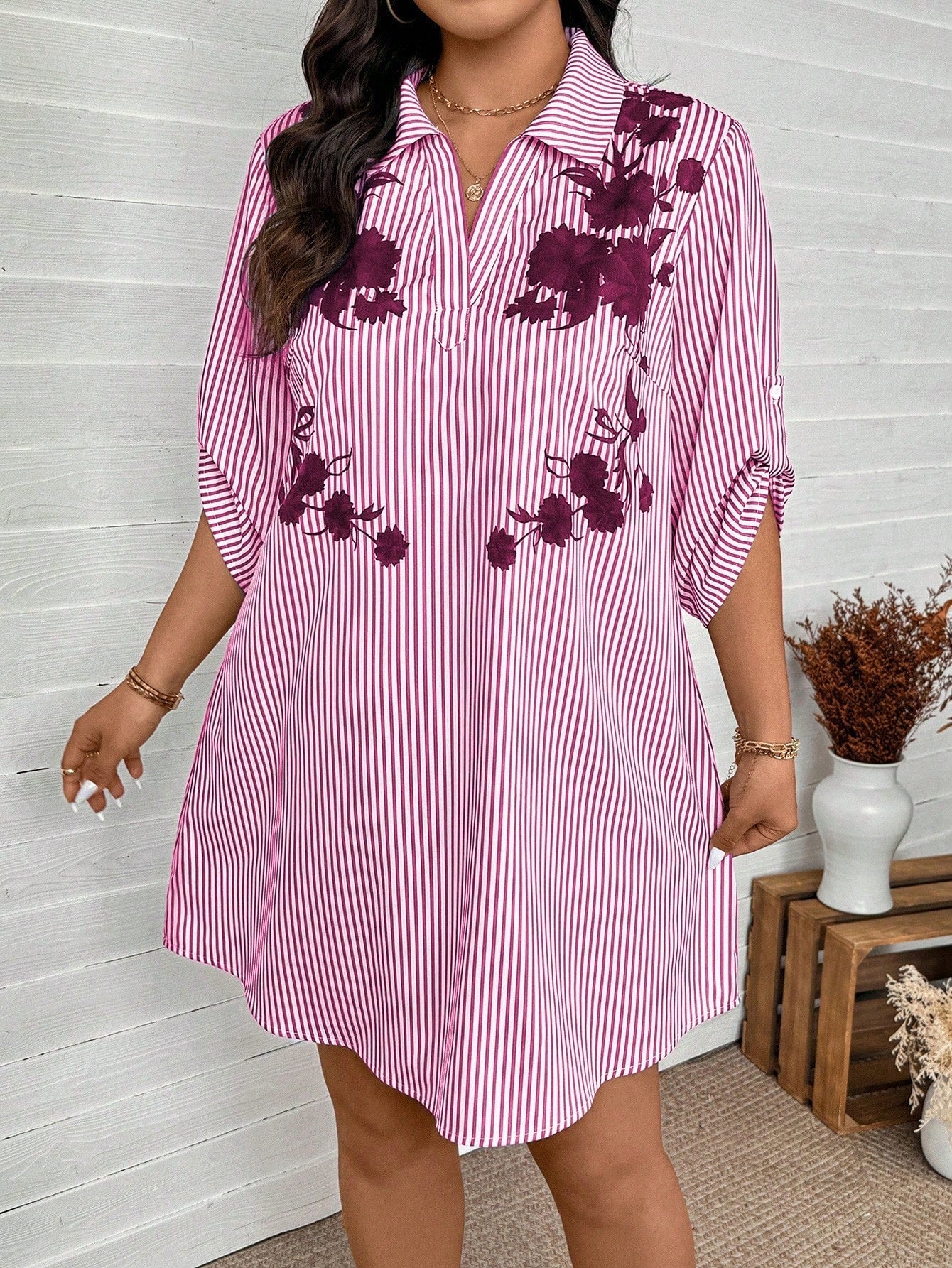 Jennie™ – Damskjortklänning med ränder