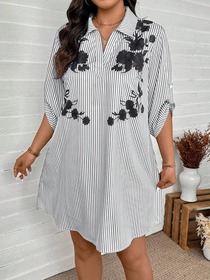 Jennie™ – Damskjortklänning med ränder