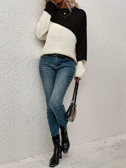 Elizabeth™ - Oversize Tröja med Sänkta Axlar