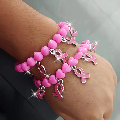 Rosa Band Pärlarmband | Tillsammans mot Bröstcancer