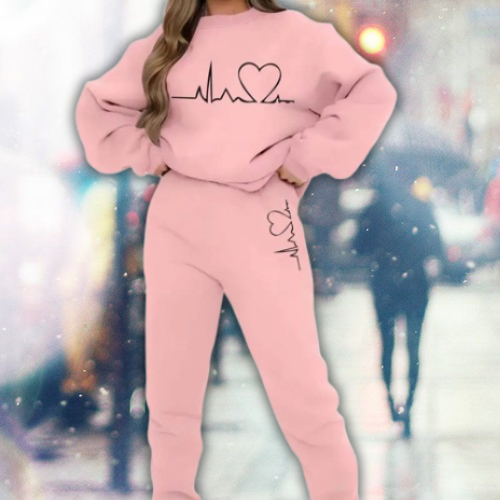 Hoppets flamma Sweatshirt Set | Tillsammans mot bröstcancer