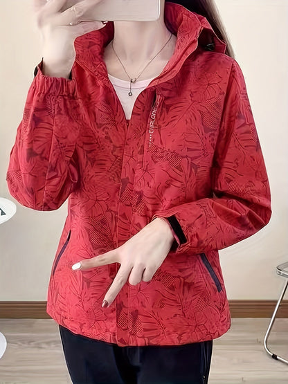 Joana™ - Vindtät Mönstrad Jacka