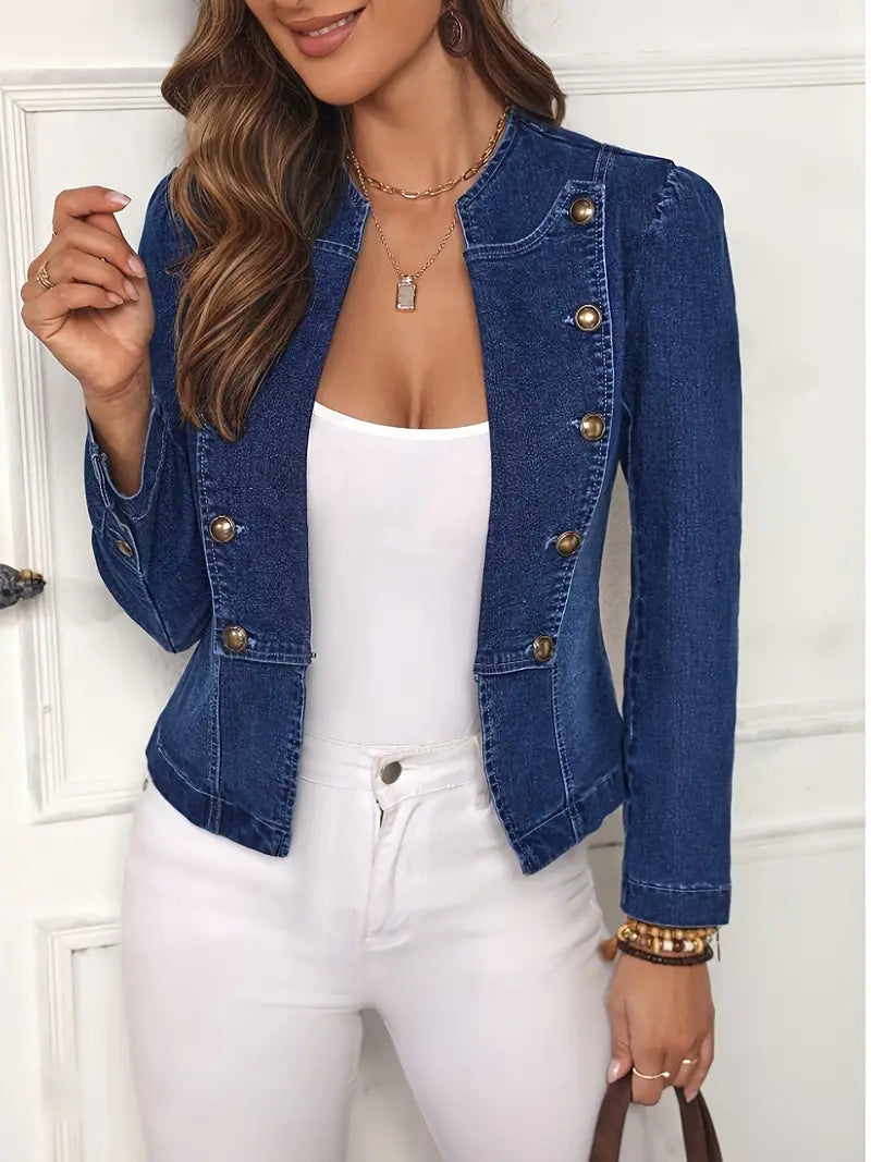 Ava™ - Klassisk Jeansblazer