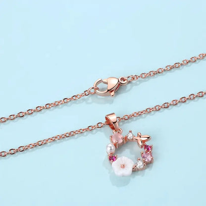 Romantiskt Körsbärsblom Halsband | Tillsammans mot Bröstcancer