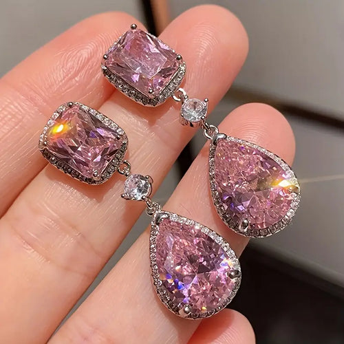 Eleganta Hängande Örhängen | Tillsammans mot Bröstcancer