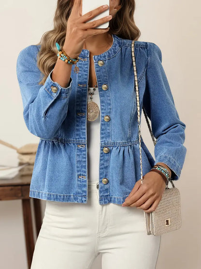 Ellah™ - Klassisk Jeansjacka