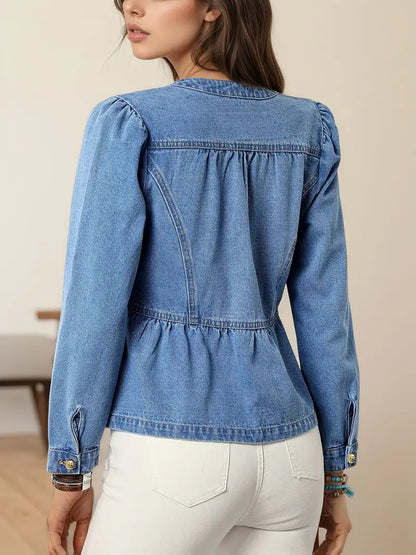 Ellah™ - Klassisk Jeansjacka