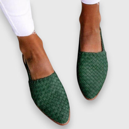 Majken™ – Flata Sandaler med Flätad Rem för Dam