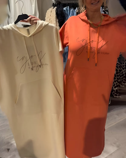 Sheeka™ - Vardaglig Huvtröjeklänning