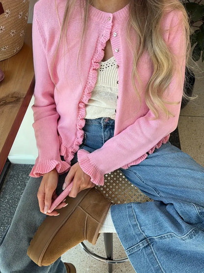 Volangdetaljer Kofta | Tillsammans mot Bröstcancer