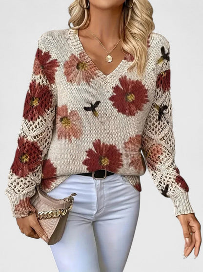 Aurélie™ - Elegant Blomsweater