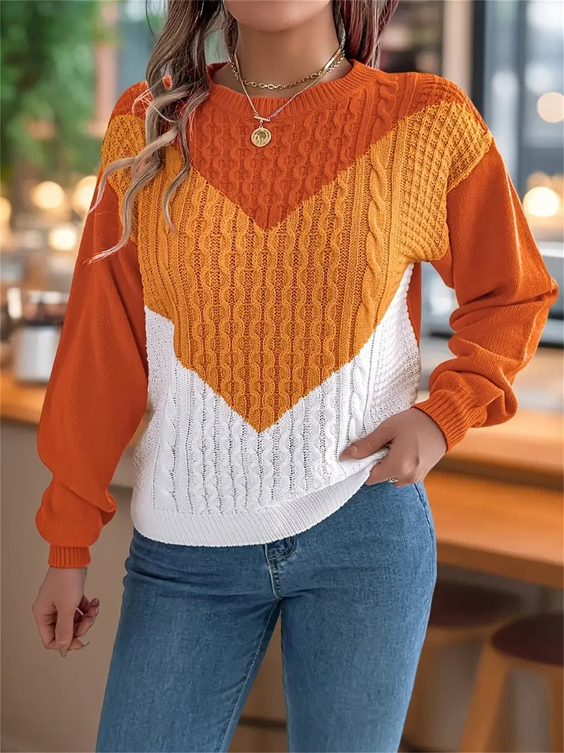 Rund Hals Randig Tröja | Tillsammans mot Bröstcancer