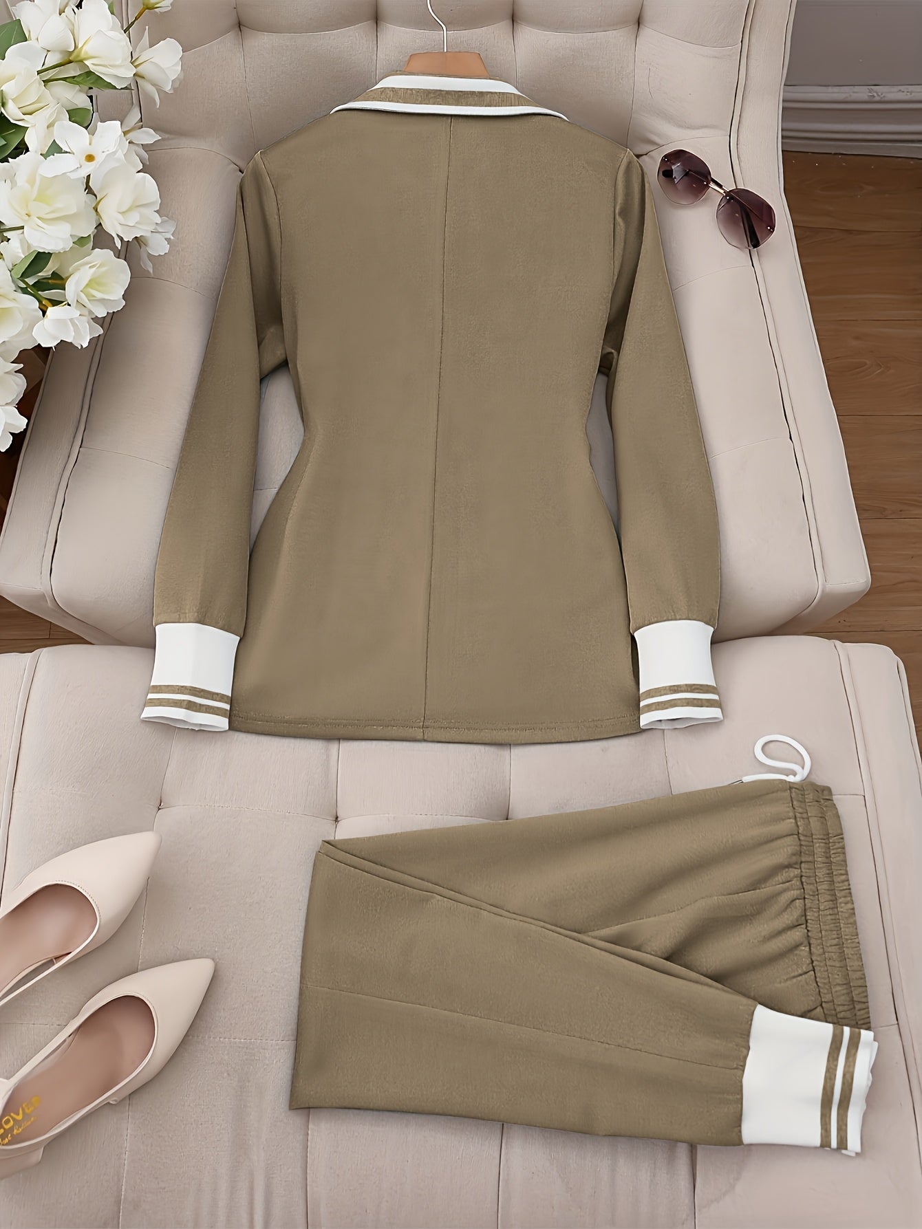 Lily™ - Randigt Tvådelat Set