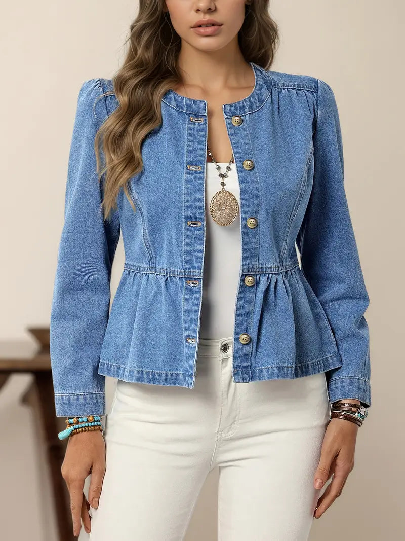 Ellah™ - Klassisk Jeansjacka