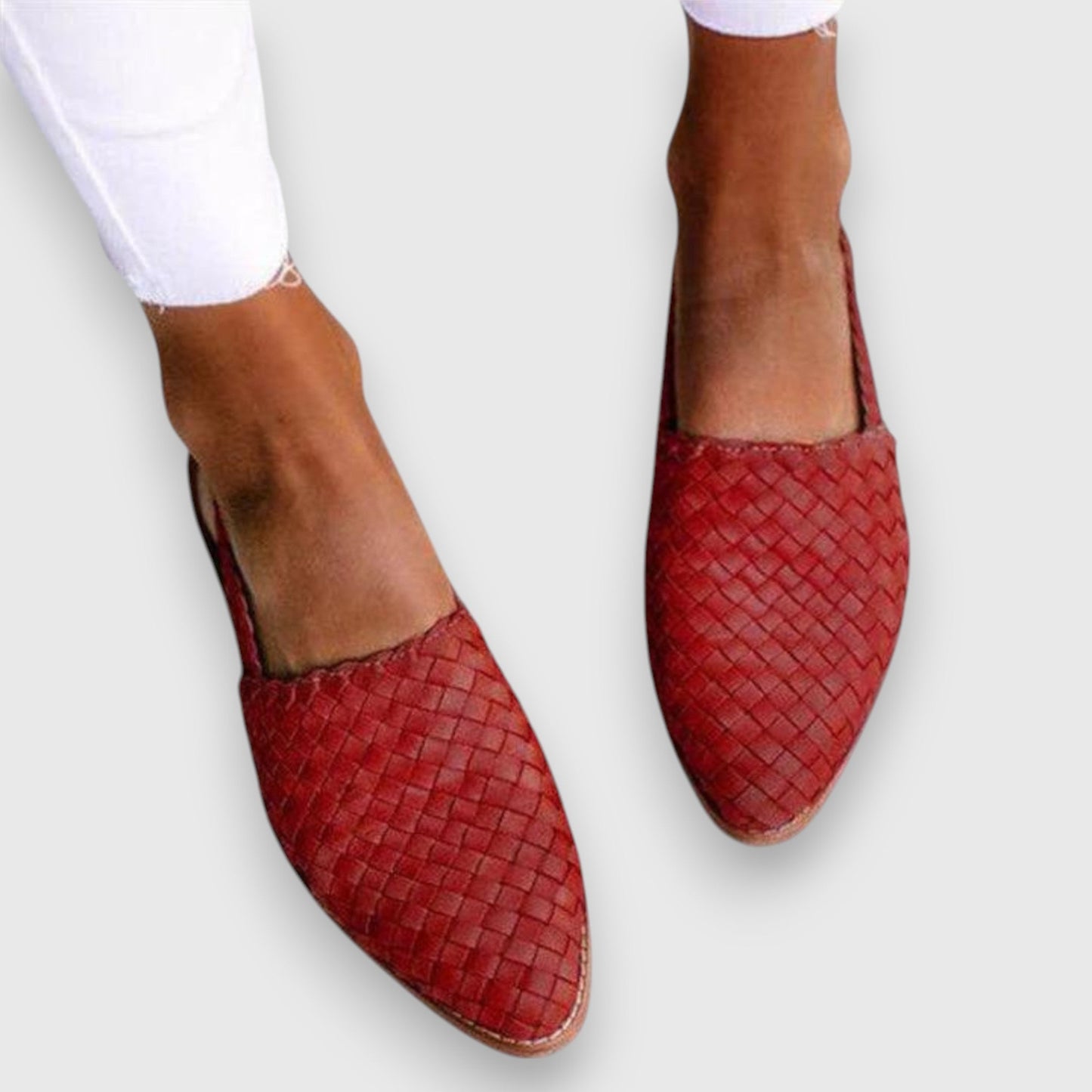 Majken™ – Flata Sandaler med Flätad Rem för Dam