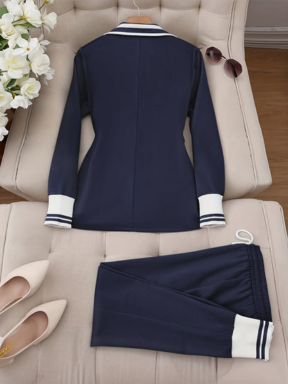 Lily™ - Randigt Tvådelat Set