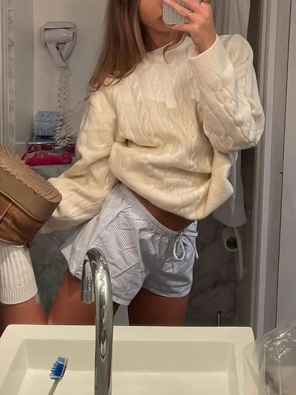 Klassisk Stickad Tröja | Tillsammans mot Bröstcancer