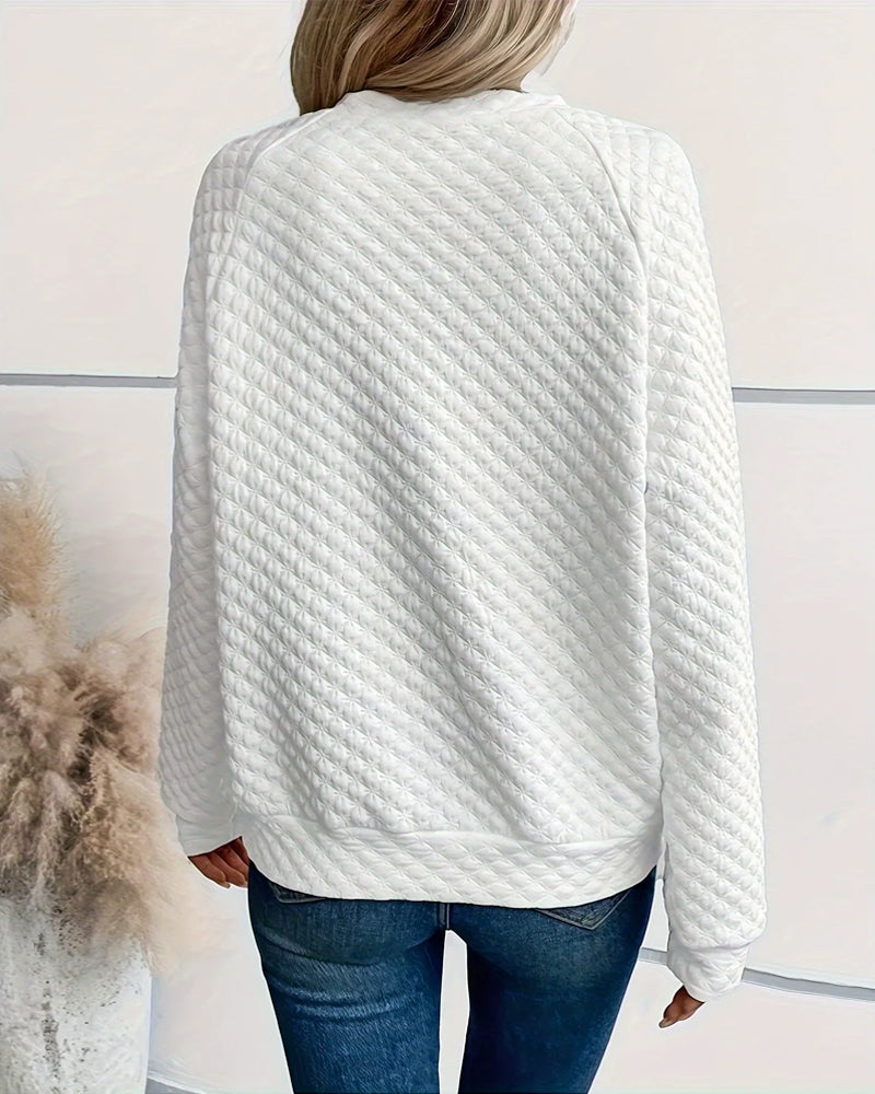 Camila™ - Avslappnad Enfärgad Tröja