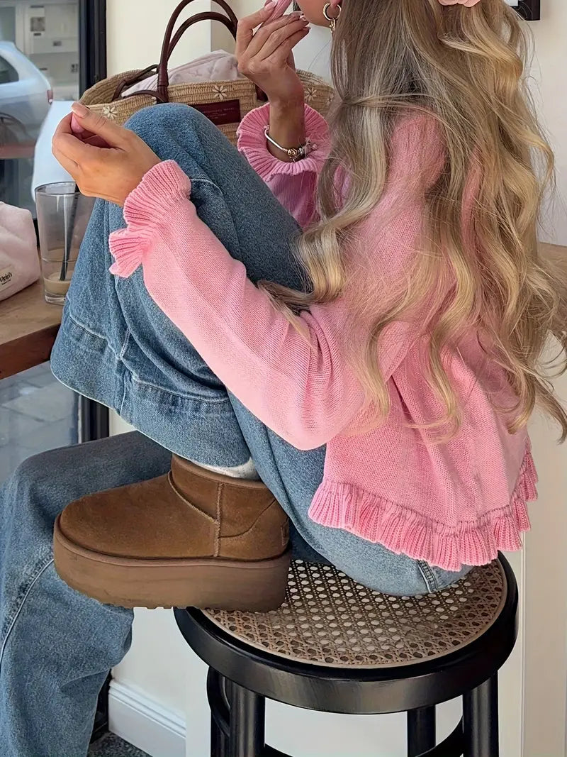 Volangdetaljer Kofta | Tillsammans mot Bröstcancer