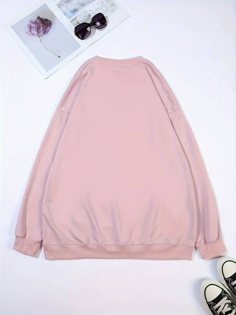 Glittrig Hjärt Sweatshirt | Tillsammans mot Bröstcancer