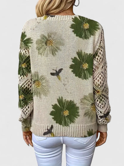 Aurélie™ - Elegant Blomsweater