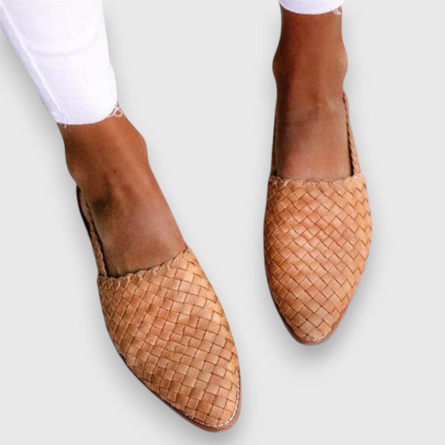 Majken™ – Flata Sandaler med Flätad Rem för Dam