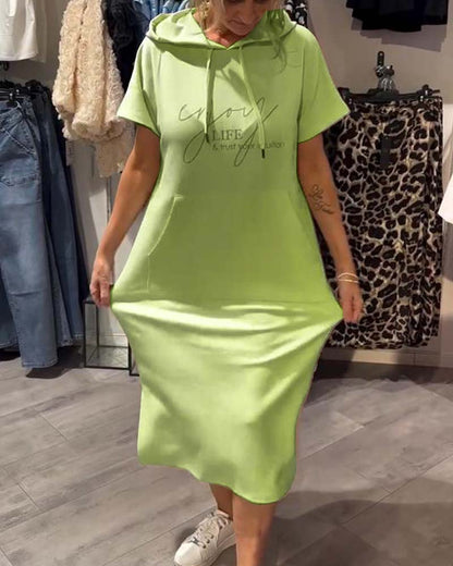 Sheeka™ - Vardaglig Huvtröjeklänning