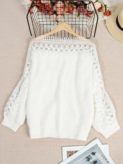 Spetsdetalj Tröja | Tillsammans mot Bröstcancer