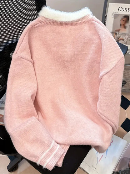 Luddig Kragtröja | Tillsammans mot Bröstcancer