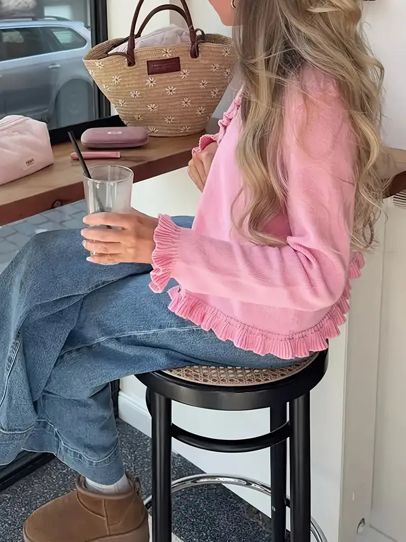 Volangdetaljer Kofta | Tillsammans mot Bröstcancer