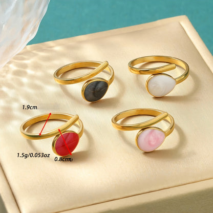 Emalj Droppring | Tillsammans mot Bröstcancer