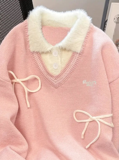 Luddig Kragtröja | Tillsammans mot Bröstcancer