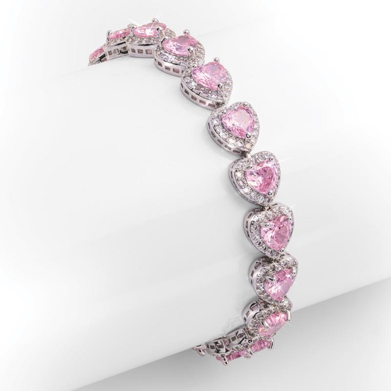 Lyxigt Hjärta Armband | Tillsammans mot bröstcancer
