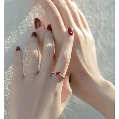 Elegant Hjärtformad Ring | Tillsammans mot Bröstcancer