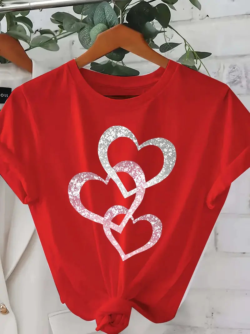 Glittrande Hjärta-T-shirt | Tillsammans mot Diabetes