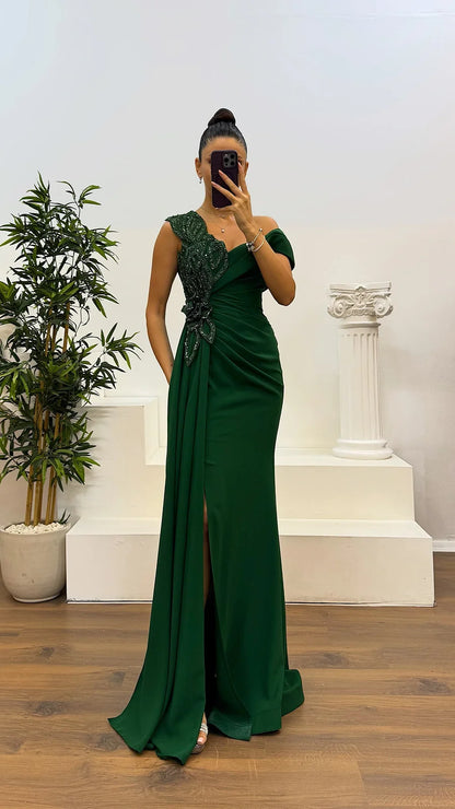 Valeria™ - Plisserad Aftonklänning