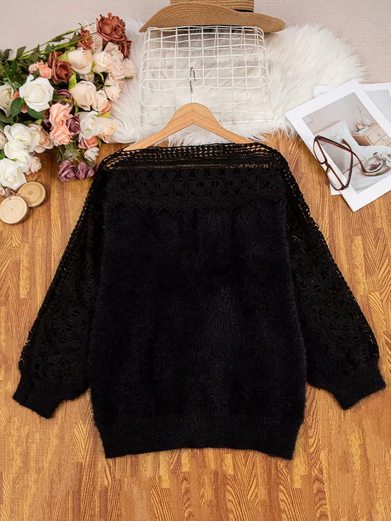 Spetsdetalj Tröja | Tillsammans mot Bröstcancer