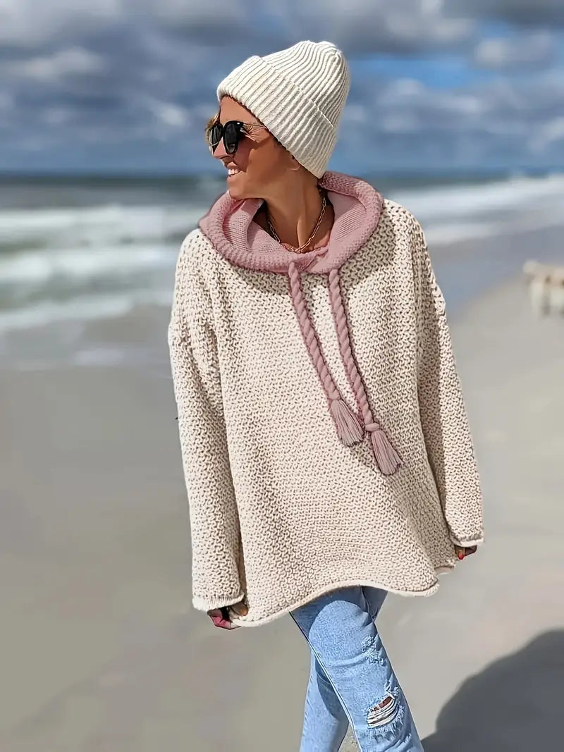 Huvtröja i Stickat | Tillsammans mot Bröstcancer