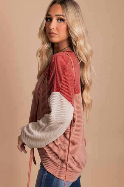 Elira™ - Ribbad Løs Tröja