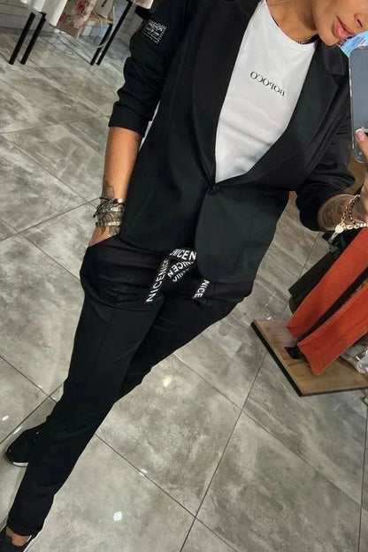 Lorena™ - Blazer och Byxor Set