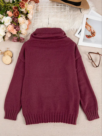 Natala™ - Känguruficka Stickad Tröja