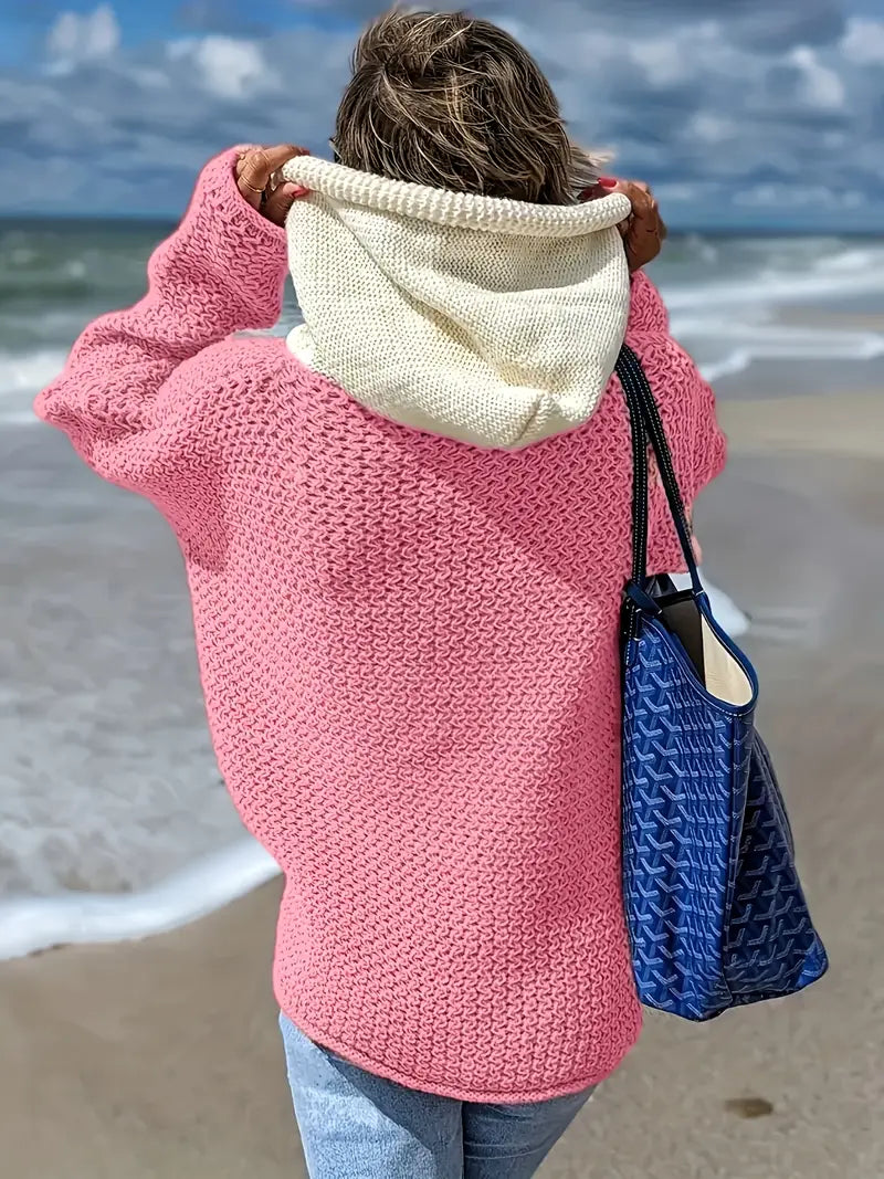 Huvtröja i Stickat | Tillsammans mot Bröstcancer