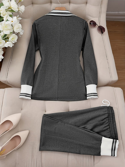 Lily™ - Randigt Tvådelat Set