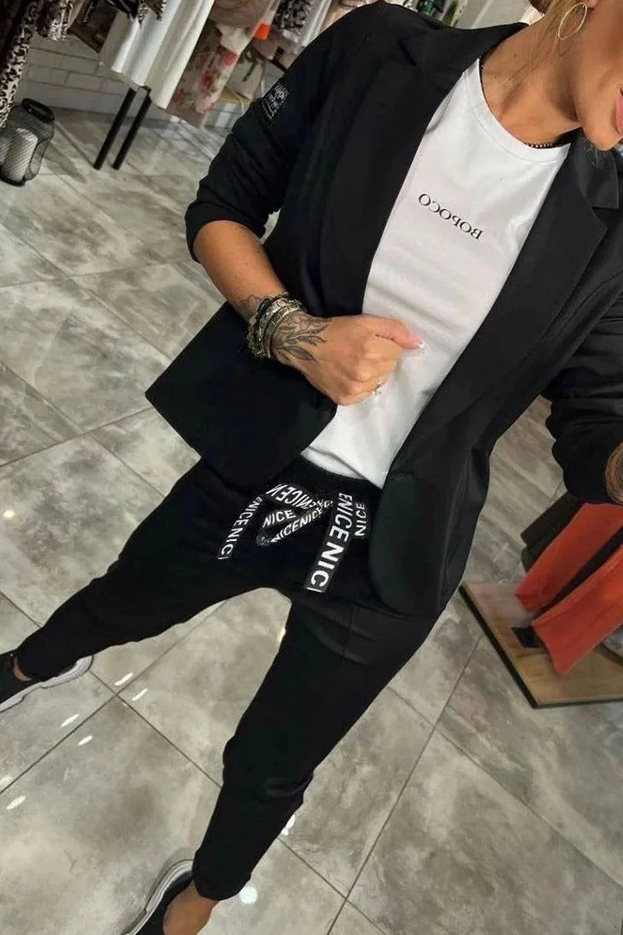 Lorena™ - Blazer och Byxor Set