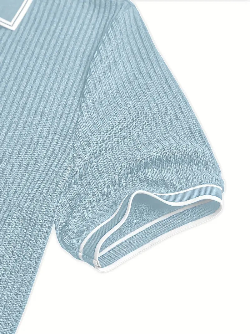 Mark™ – Skräddarsydd stickad pikétröja