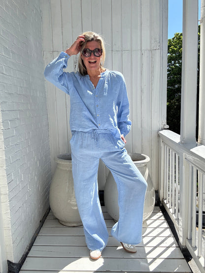 Aliea™ - Linne Långärmat Set
