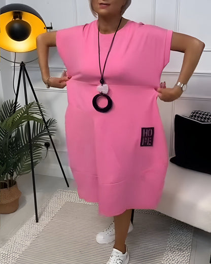 Sakura™ – Avslappnad Klänning med Fickor