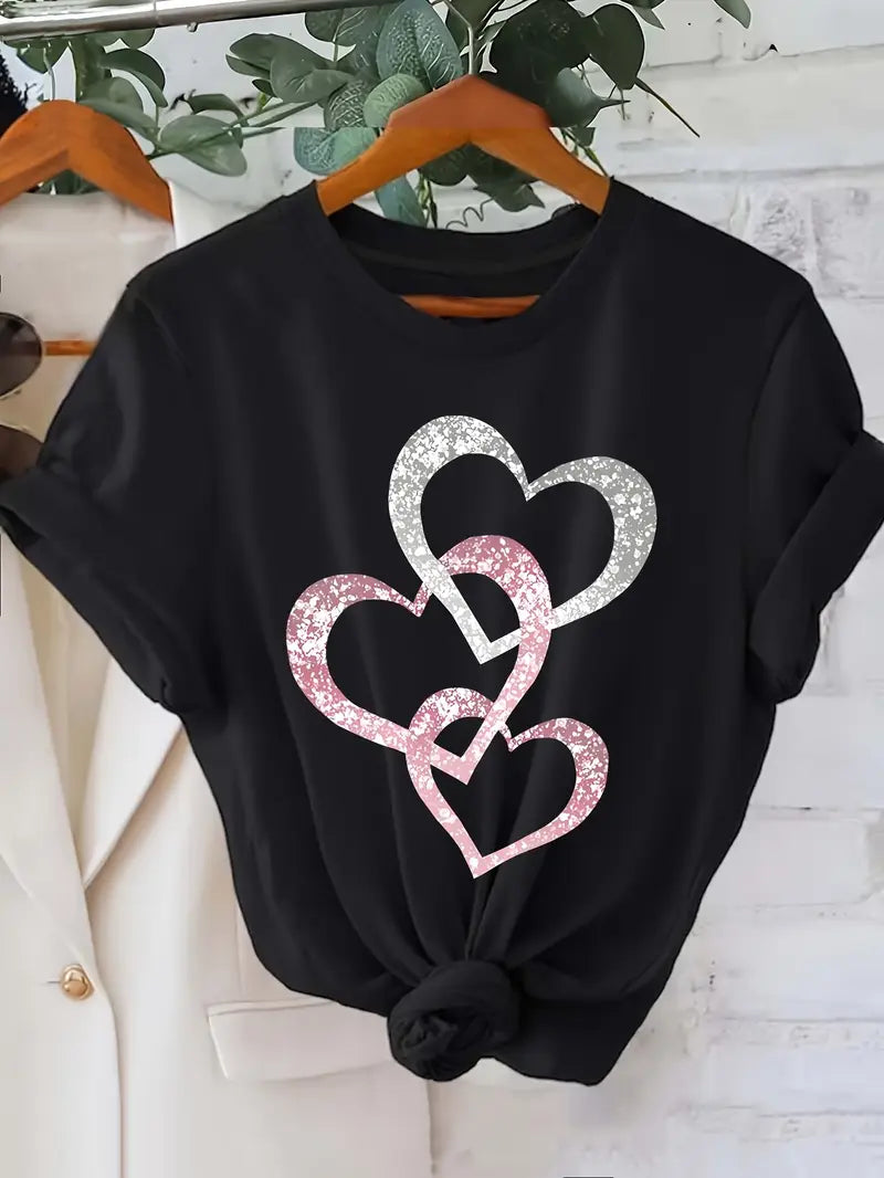 Glittrande Hjärta-T-shirt | Tillsammans mot Diabetes